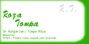 roza tompa business card